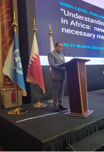 Mr Speaker at the High-Level Parliamentary Conference in Doha, in the State of Qatar 2022