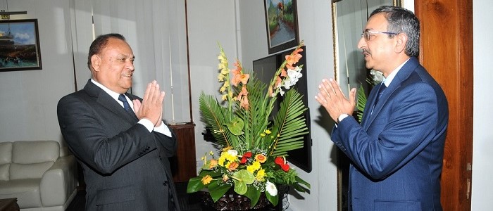 Farewell call, His Excellency Mr Tanmaya Lal, High Commissioner of India