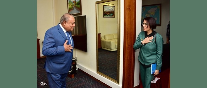 Courtesy call, her Excellency Dr. Alya’a Samir BORHAN, Ambassador of the Arab Republic of Egypt