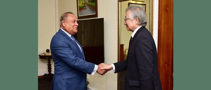 Courtesy call by his Excellency Mr KAWAGUCHI Shuichiro, Ambassador of Japan