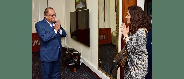 Courtesy Call by her Excellency Mrs Nandini Singla, High Commissioner of India