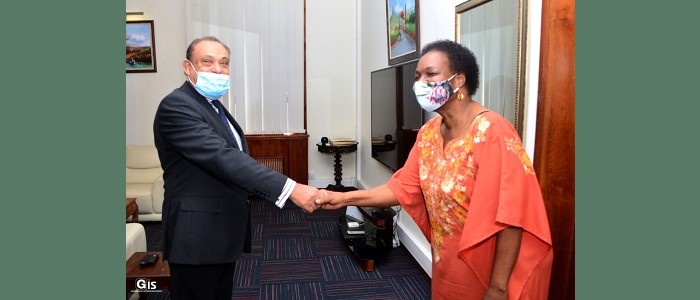 Courtesy call her Excellency Dr Hlamalani Nelly Manzini, South African High Commissioner