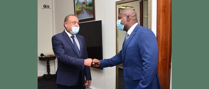 Courtesy Call by Mr Joseph Christian Léopold, the Chairperson and Ms Legentil, Clerk of the RRA