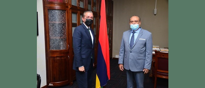 Courtesy call, his Excellency Mr Muhammad Arshad Jan Pathan, the High Commissioner of the Islamic Republic of Pakistan